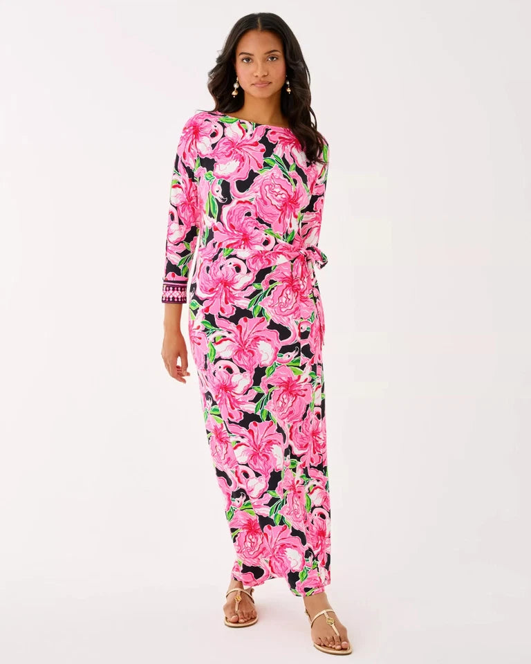 Lilly Pulitzer Demy Dolman Sleeve Maxi Dress Full Color And Size . Nwt
